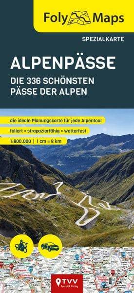 FolyMaps Alpenpässe 1:800 000 Spezialkarte