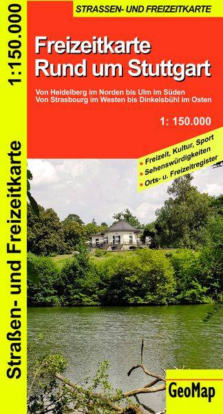 Rund um Stuttgart - Freizeit- und Strassenkarte 1:150.000