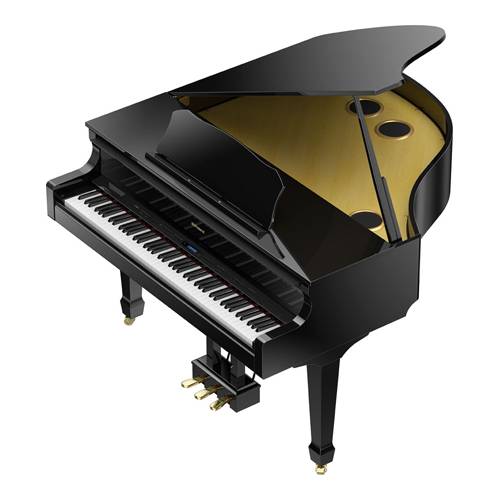 ROLAND GP609-PE - Digitalflügel mit 6.1-Mehrkanal-Lautsprechersystem (PHA-50 Tastatur | Bluetooth) - Ebenholz poliert
