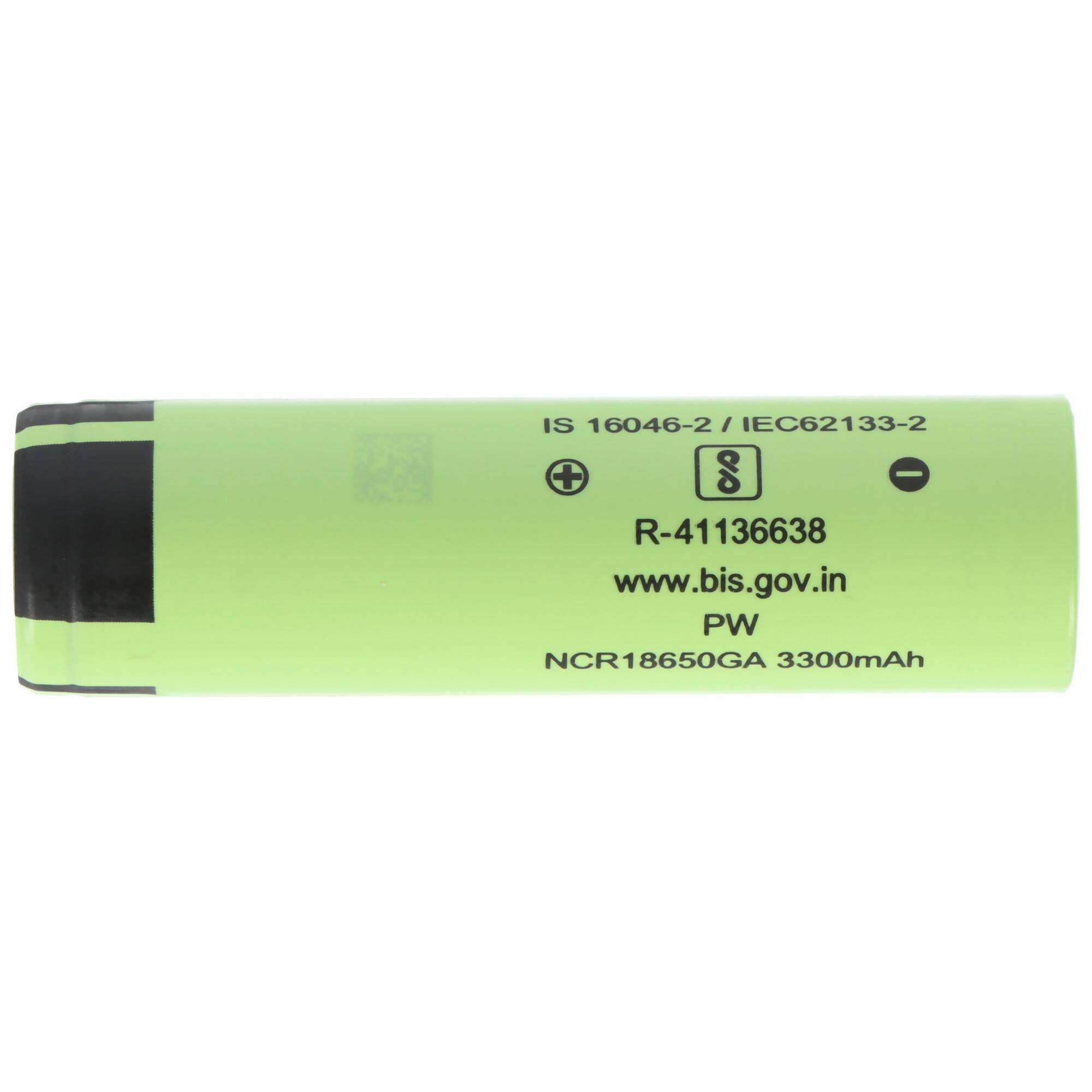 Panasonic NCR18650GA 3,6V - 3,7V 3300mAh Pluspol flach 65,3x18,3mm