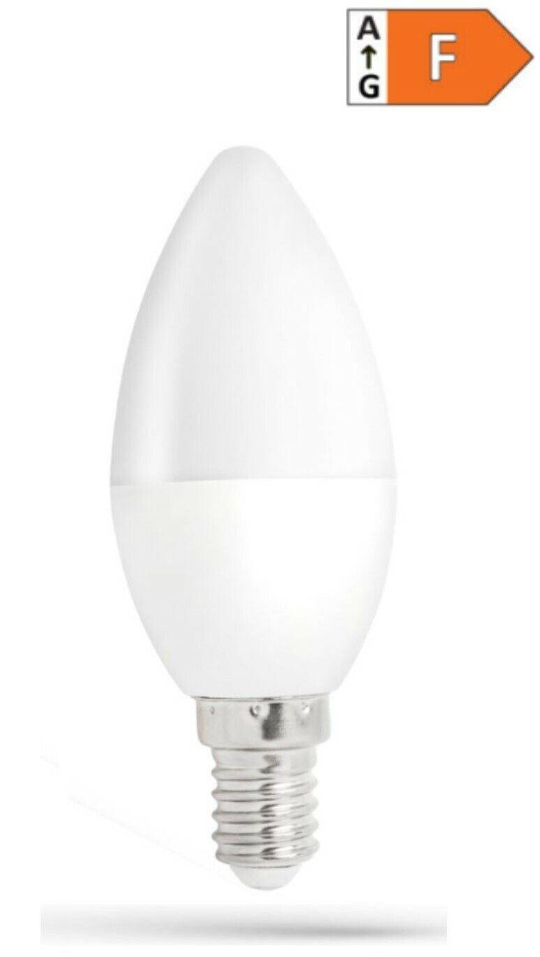 Spectrum LED E14 C35 Kerzenform 1W = 15W 230V Leuchtmittel 90lm 270° Neutralweiß 4000K