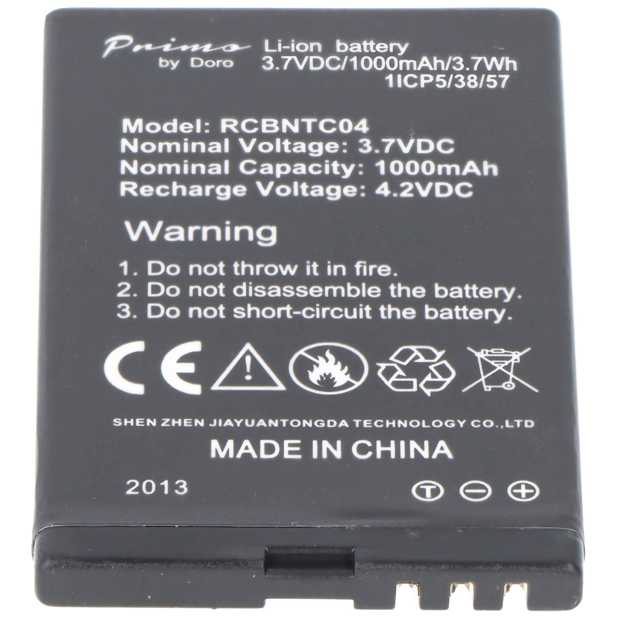 Original Primo by Doro 366 Akku, Doro Primo 366, RCBNTC04, 3,7 Volt 1000mAh