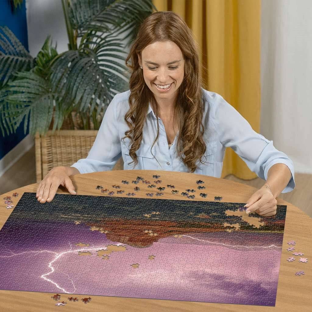 Power of Nature Puzzle Pinke Gewitterstimmung (500 Teile)