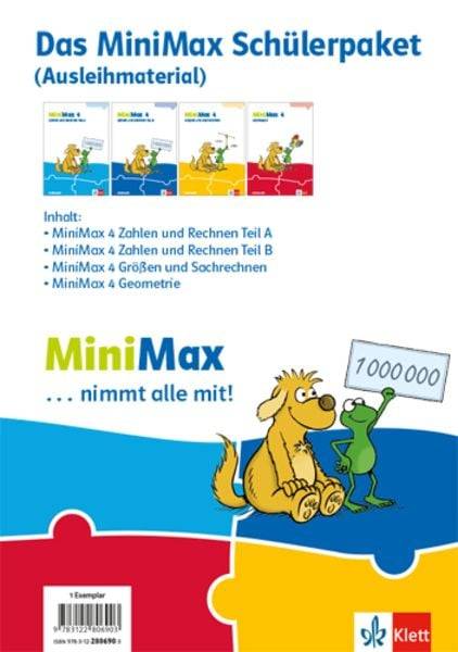 MiniMax 4.Paket für Lernende (4 Themenhefte: Zahlen und Rechnen A, Zahlen und Rechnen B, Größen und Sachrechnen, Geometrie) - Ausleihmaterial Klass