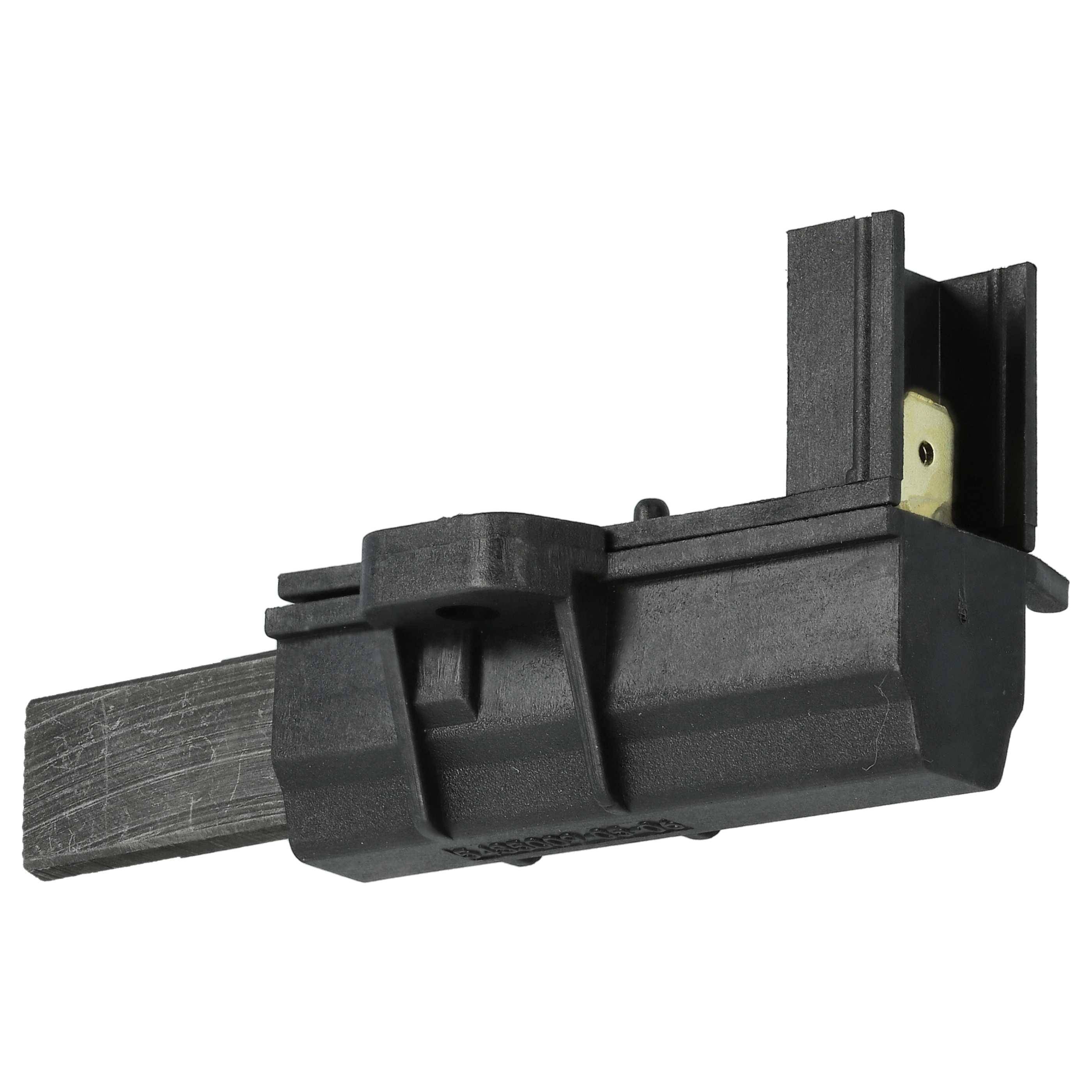 vhbw 2x Kohlebürste mit Sockel kompatibel mit Ariston AR6L95 F054416, ARF105 F054434, AV102 F028481, AR6L85 F054413 Waschmaschine, Schwarz