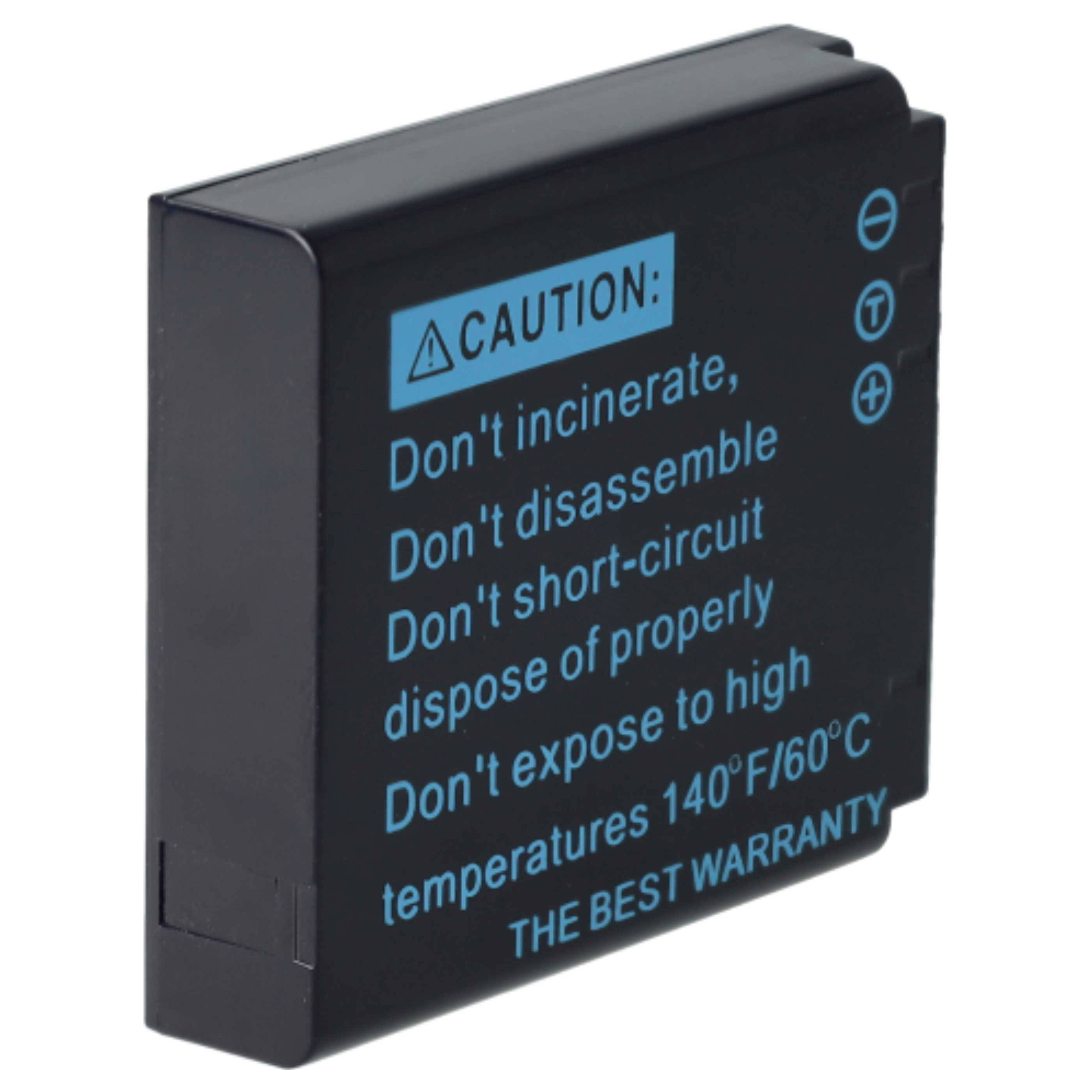 vhbw 3x Akku Ersatz für Fuji NP-70 | für Kamera (750 mAh, 3,6 V, Li-Ion)