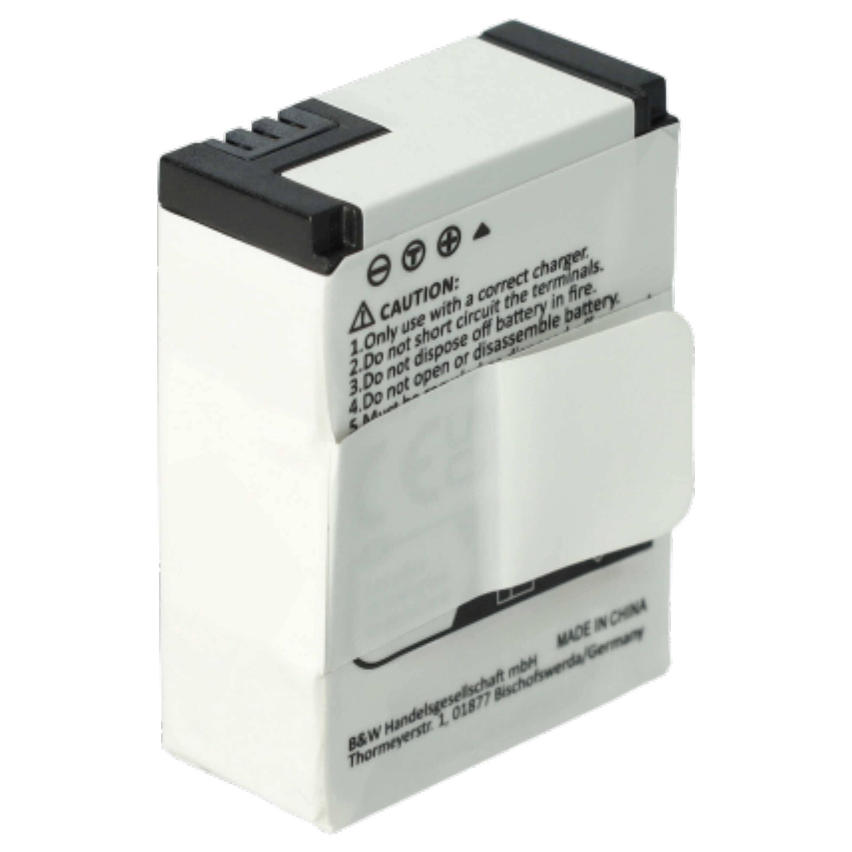 vhbw 3x Akku Ersatz für GoPro AHDBT-201, 1ICP7/26/33-2, 601-00724-00ACHDHN-301 für Videokamera Camcorder (1180 mAh, 3,7 V, Li-Polymer)