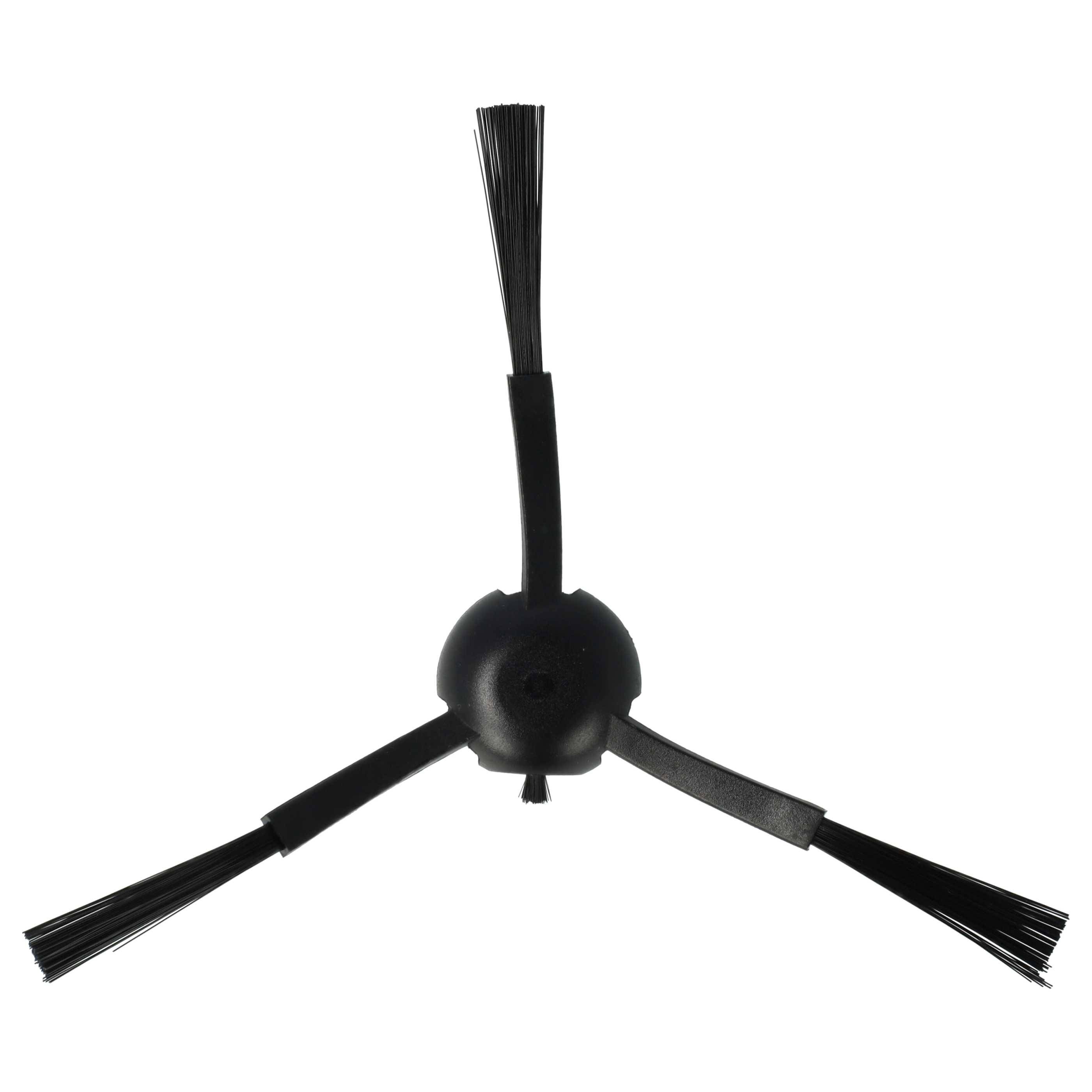 vhbw 2x Seitenbürste kompatibel mit Xiaomi S20+ Saugroboter - Reinigungsbürsten Set, schwarz