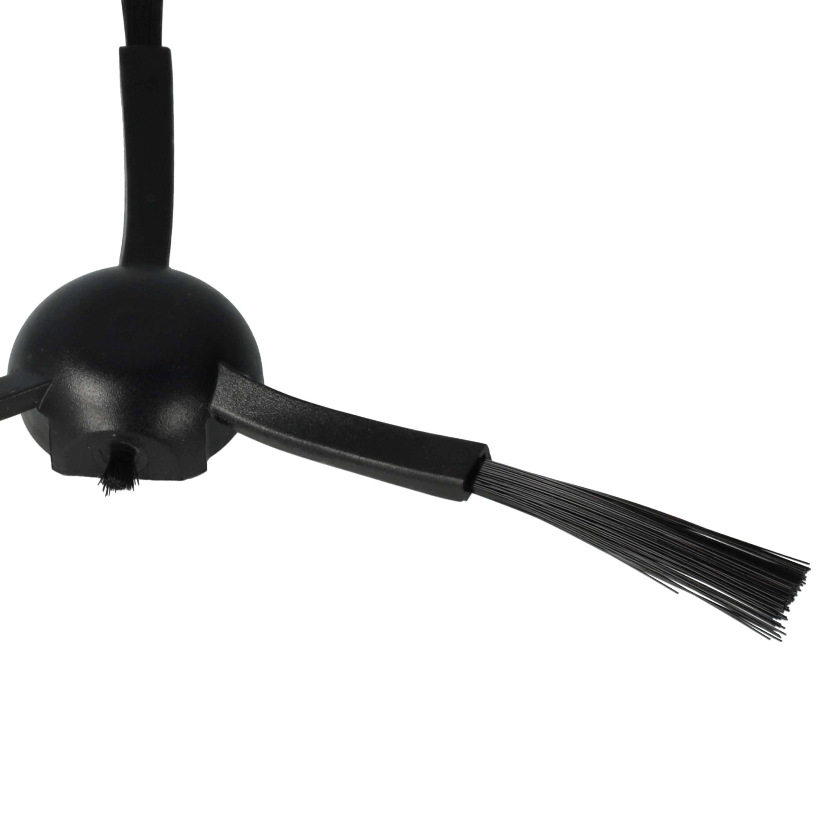 vhbw 2x Seitenbürste kompatibel mit Xiaomi S20+ Saugroboter - Reinigungsbürsten Set, schwarz