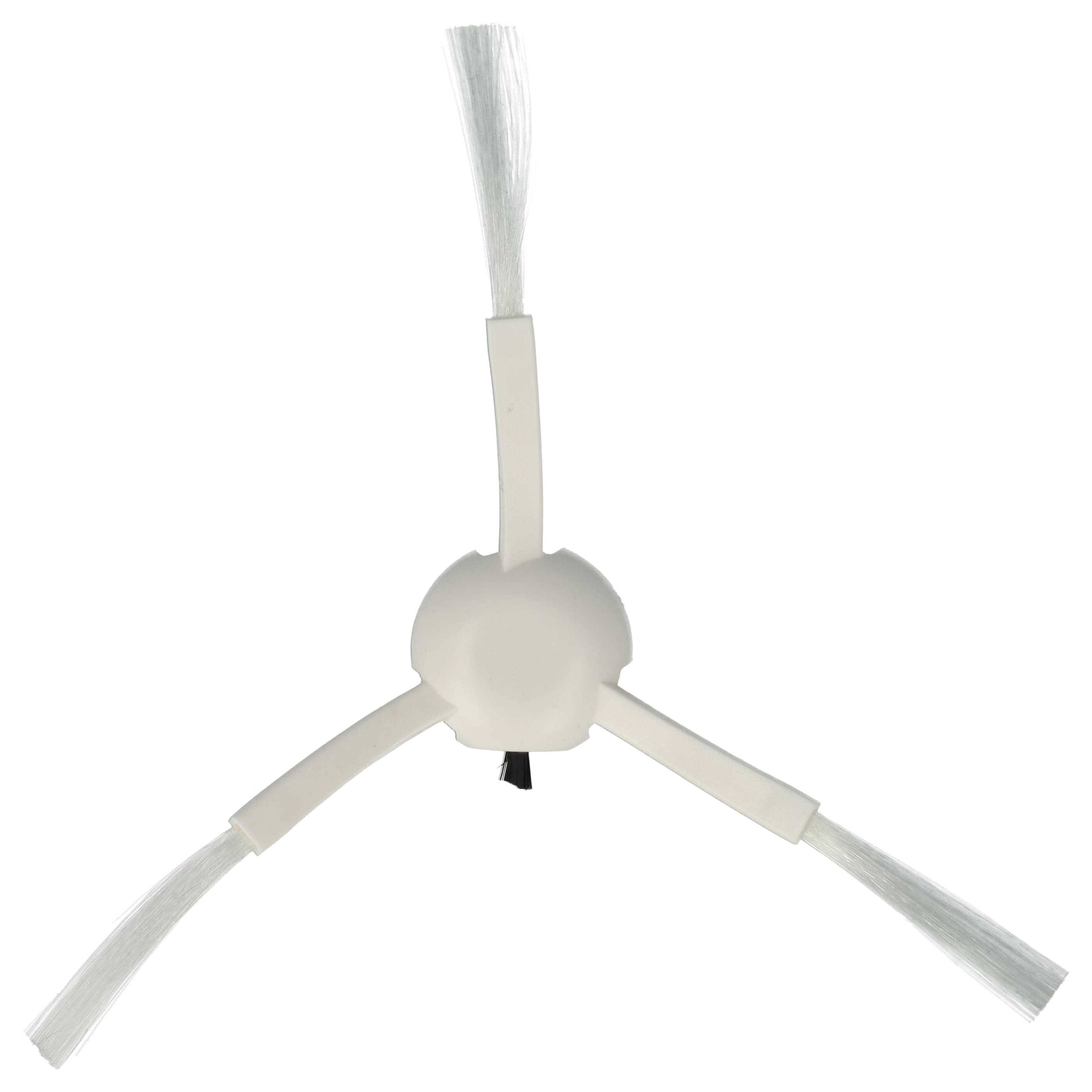 vhbw 2x Seitenbürste kompatibel mit Xiaomi Mi Robot 2 Mijia 2C, 2 Pro+ Mijia 1T, 2 Ultra, Mijia 1C Saugroboter - Reinigungsbürsten Set, weiß