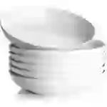 DOWAN 946ml/21cm/6er-Set Pasta-Schüsseln, Große Salatschüsseln, Weiße Suppenschüsseln, Porzellan-Pasta-Schüsseln, Weiß DOWAN 946ml/21cm/6er-Set Pasta-Schüsseln, Große Salatschüsseln, Weiße Suppenschüsseln, Porzellan-Pasta-Schüsseln, Weiß