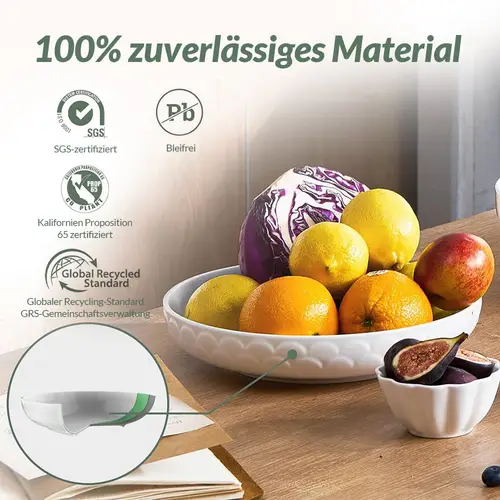 DOWAN 1.6L/25×25×5cm/4er-Set Pastateller,größe Salatschüsseln,Teller Schüssel,Keramiksuppenschalen für die Küche, Weiß DOWAN 1.6L/25×25×5cm/4er-Set Pastateller,größe Salatschüsseln,Teller Schüssel,Keramiksuppenschalen für die Küche, Weiß