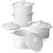 DOWAN 219ml/4er-Set Keramik Ramekins mit Deckeln Ofenfest für Creme Brulee,Soufflé-Schale Suppe,Ramekins-Set mit Deckel zum Backen,Weiß DOWAN 219ml/4er-Set Keramik Ramekins mit Deckeln Ofenfest für Creme Brulee,Soufflé-Schale Suppe,Ramekins-Set mit Deckel zum Backen,Weiß