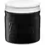 DOWAN 192ml/9×9×10cm französische Keramik Butterdose mit Deckel,geprägter Butterbehälter mit Wasserlinie,Schwarz DOWAN 192ml/9×9×10cm französische Keramik Butterdose mit Deckel,geprägter Butterbehälter mit Wasserlinie,Schwarz