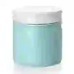 DOWAN 192ml/9×9×10cm französische Keramik Butterdose mit Deckel, geprägter Butterbehälter mit Wasserlinie,Blau DOWAN 192ml/9×9×10cm französische Keramik Butterdose mit Deckel, geprägter Butterbehälter mit Wasserlinie,Blau