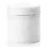 DOWAN 192ml/9×9×10cm französische Keramik Butterdose mit Deckel,geprägter Butterbehälter mit Wasserlinie,Weiß DOWAN 192ml/9×9×10cm französische Keramik Butterdose mit Deckel,geprägter Butterbehälter mit Wasserlinie,Weiß