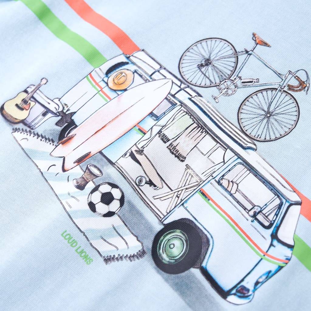 Kinder-T-Shirt Hellblau 128