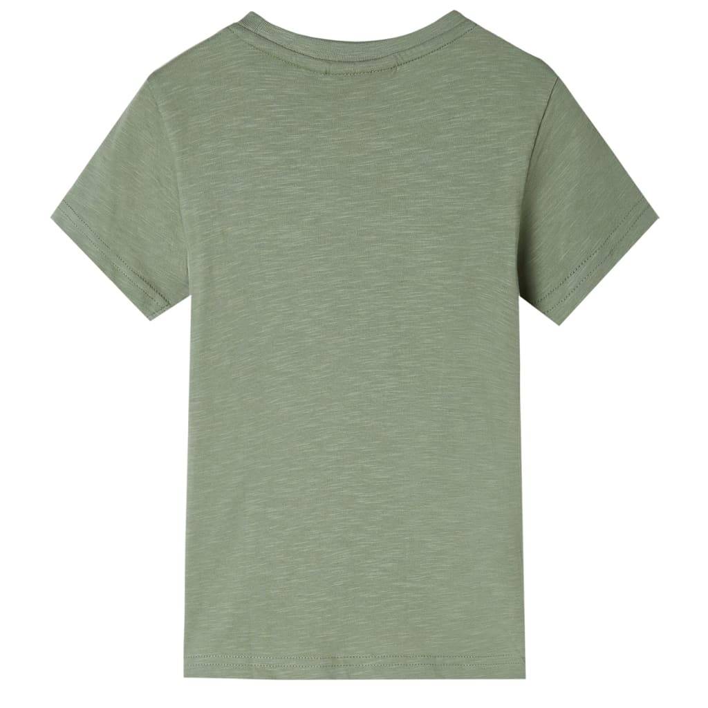 Kinder-Kurzarmshirt Helles Khaki 140