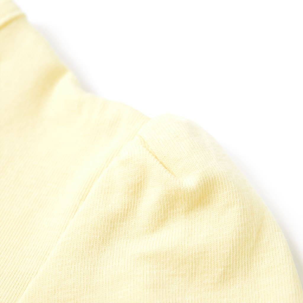 Kinder-T-Shirt Zartgelb 128