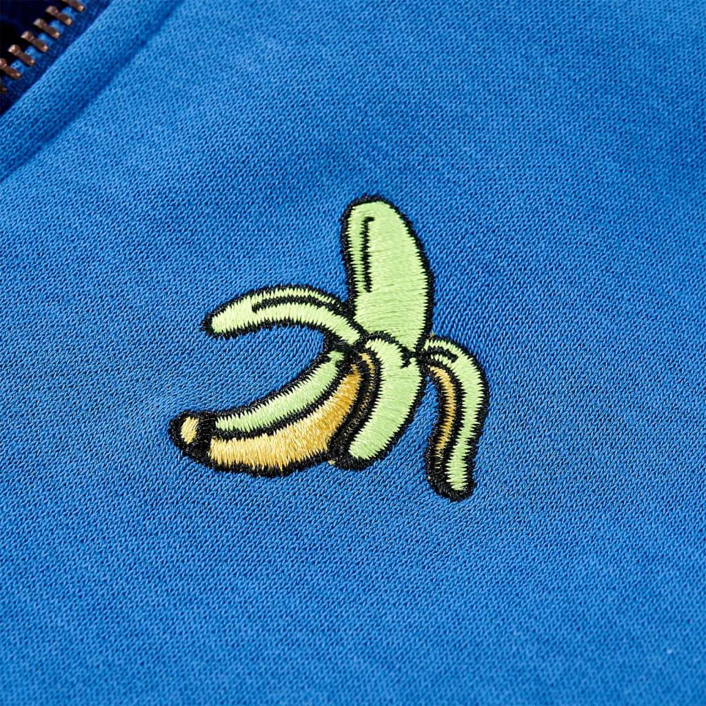 Kinder-Kapuzenpullover mit Reißverschluss Blau 104