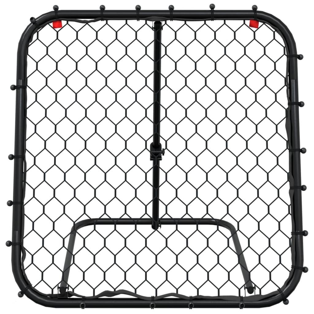 vidaXL Fußball-Rebounder Verstellbar Schwarz 84x73x60-80 cm Stahl