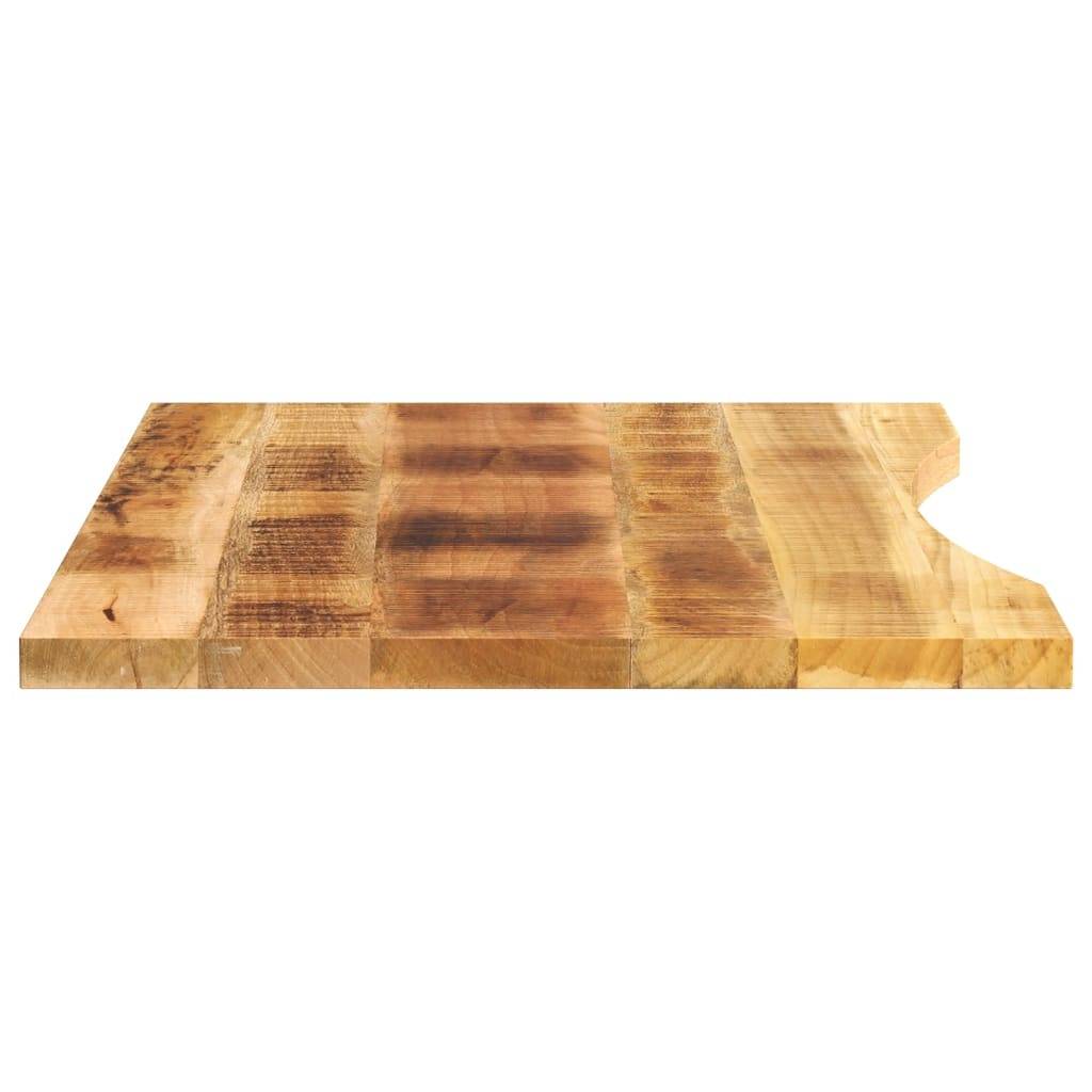 vidaXL Schreibtischplatte mit Aussparung 90x60x2,5 cm Massivholz Mango