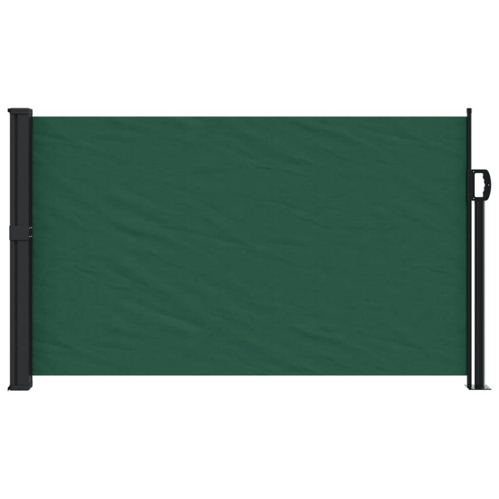 vidaXL Seitenmarkise Ausziehbar Dunkelgrün 120x500 cm