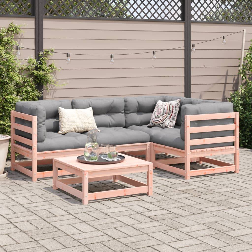 vidaXL 5-tlg. Garten-Sofagarnitur Massivholz Douglasie