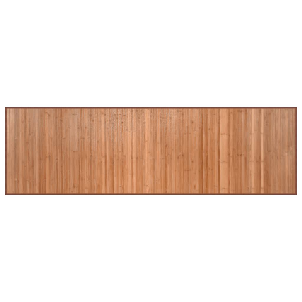 vidaXL Teppich Rechteckig Natur 60x200 cm Bambus