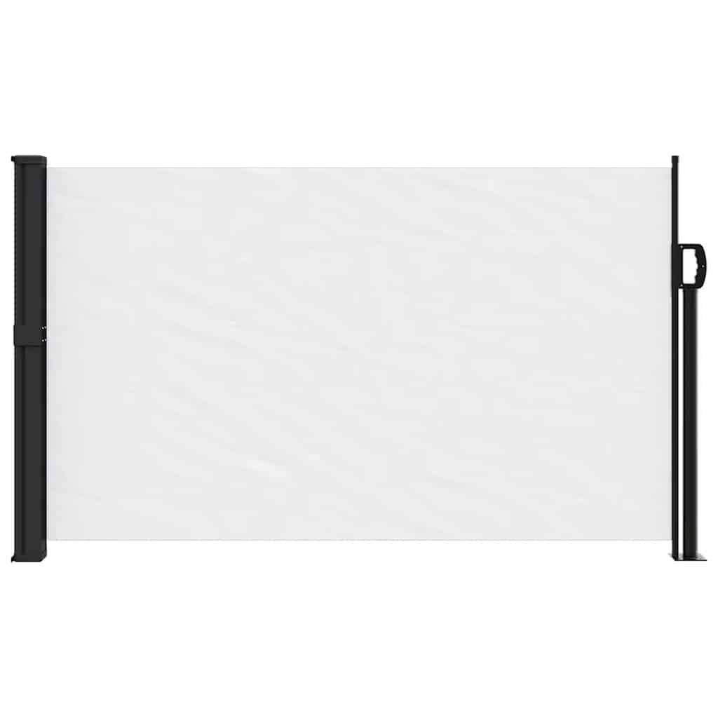vidaXL Seitenmarkise Ausziehbar Weiß 117x300 cm