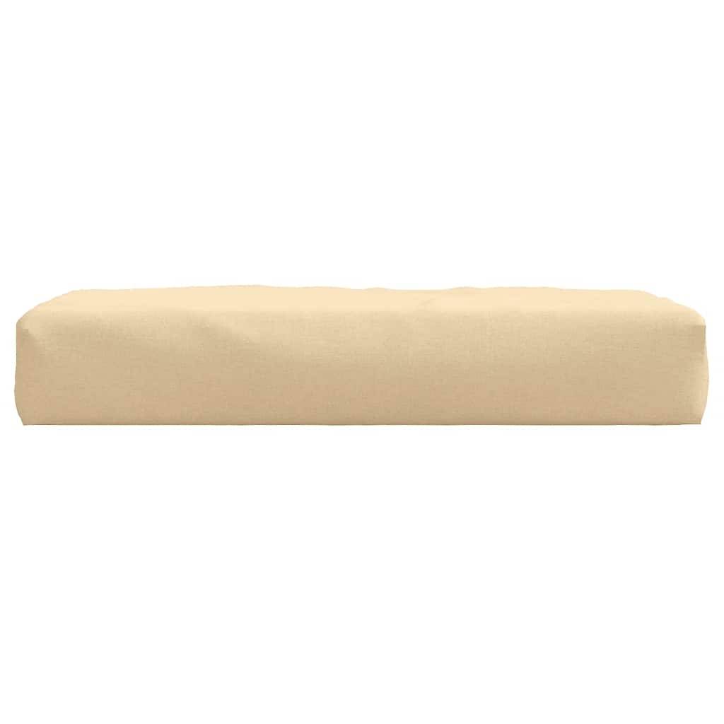 vidaXL Palettenkissen Melange Beige 60x60x10 cm Stoff