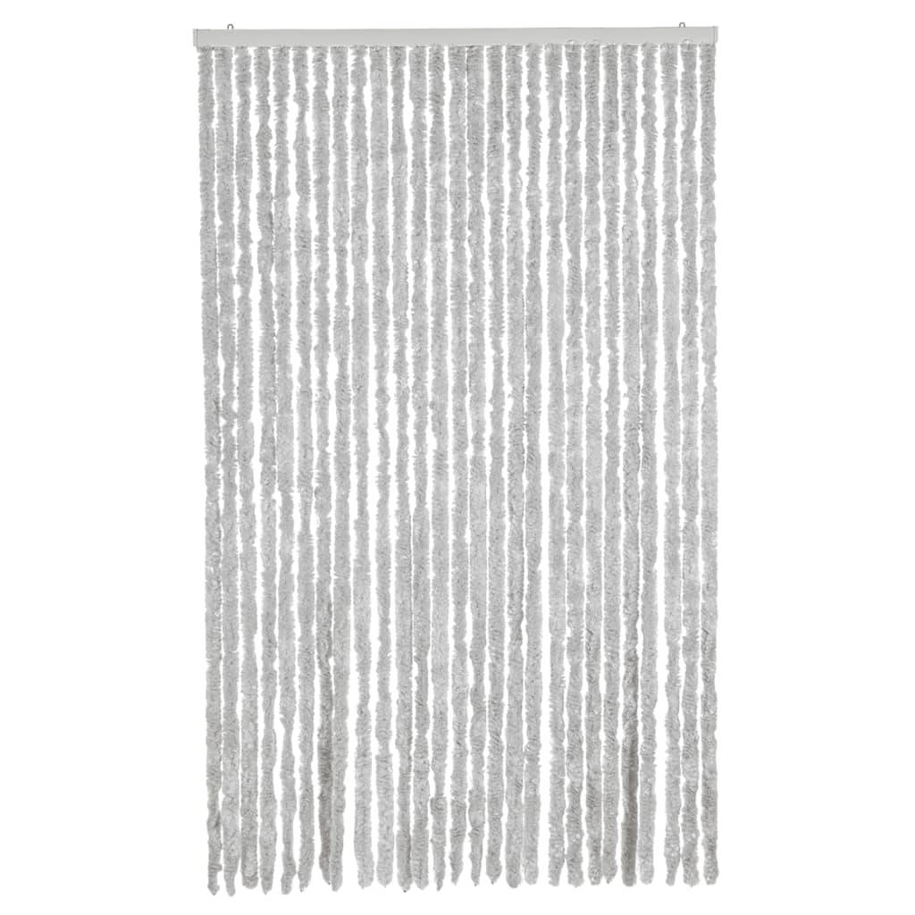 vidaXL Fliegenvorhang Grau 118x220 cm Chenille