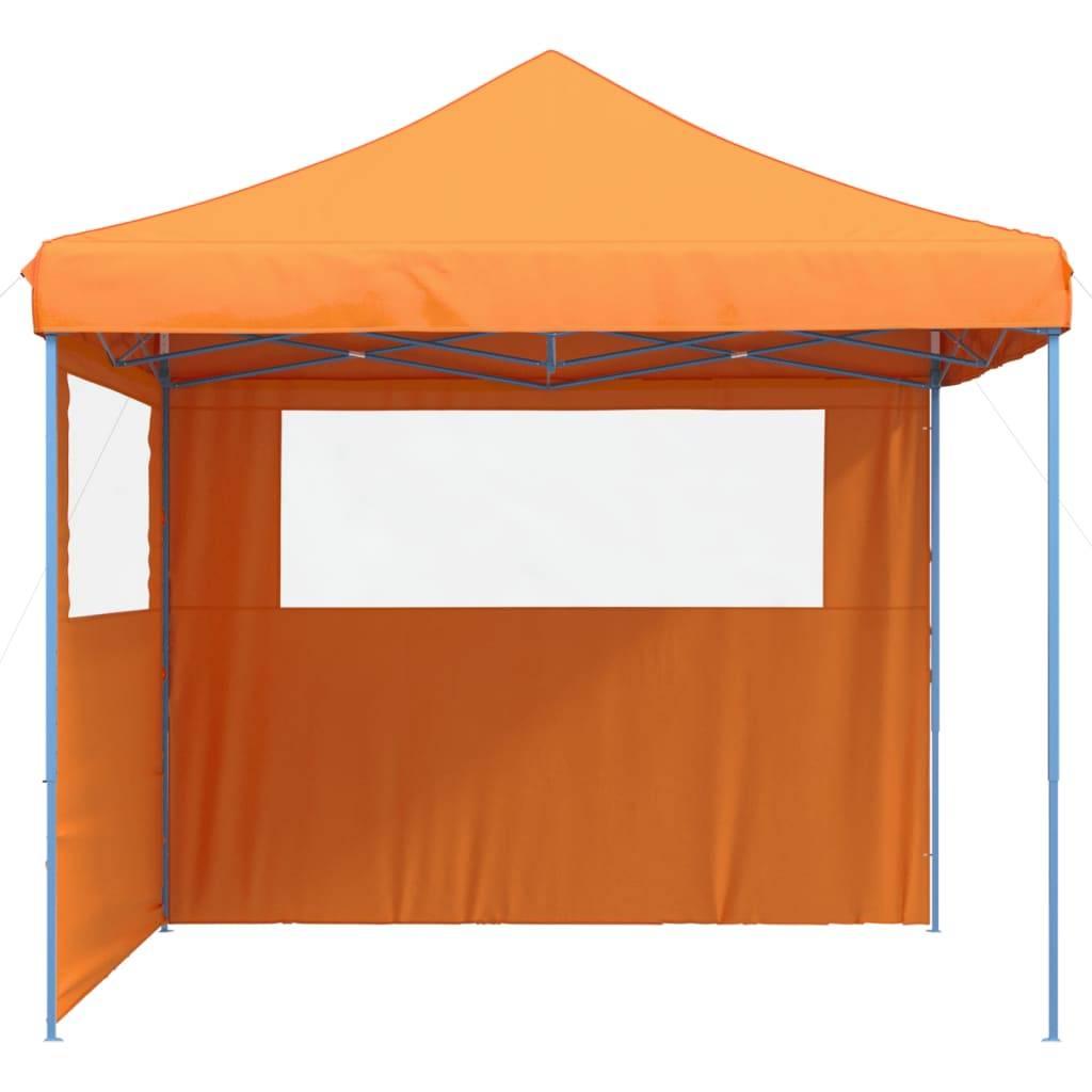 vidaXL Partyzelt Faltbar Pop-Up mit 2 Seitenteilen Orange