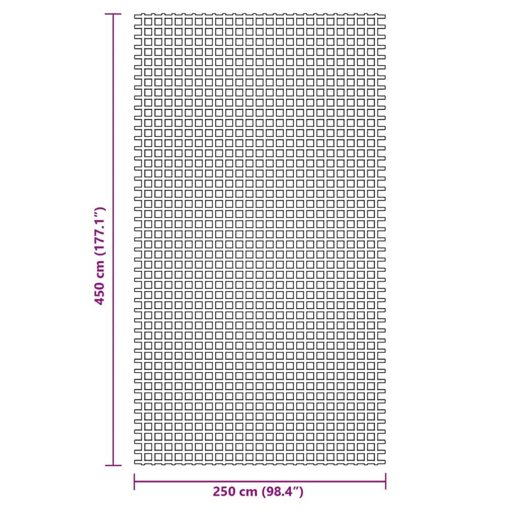 vidaXL Zeltteppich Grün 4,5x2,5 m