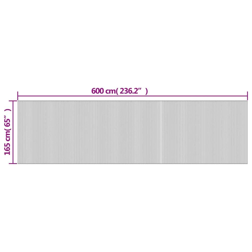 vidaXL Paravent Schwarz 165x600 cm Bambus