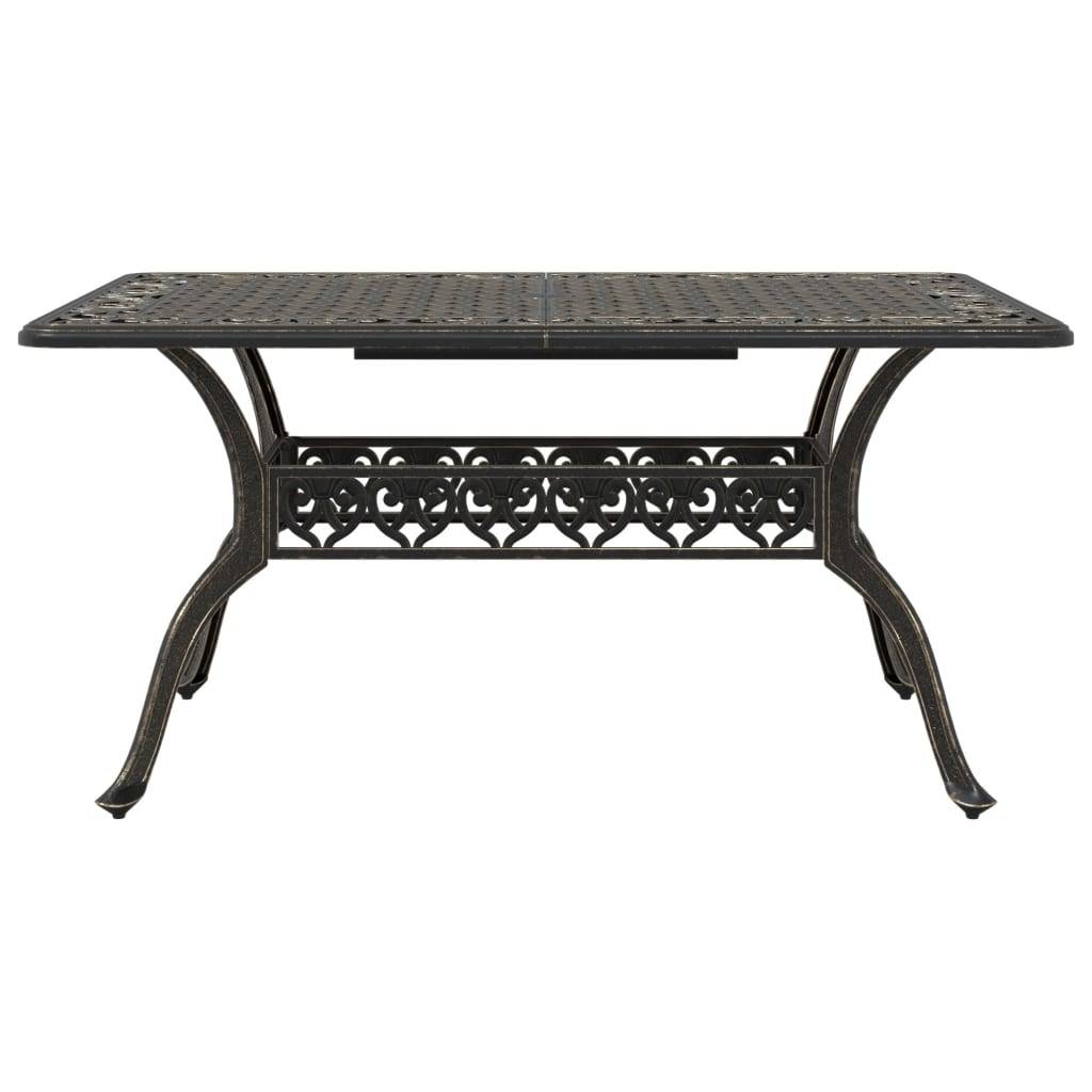 vidaXL 5-tlg. Garten-Essgruppe Bronzen Aluminiumguss