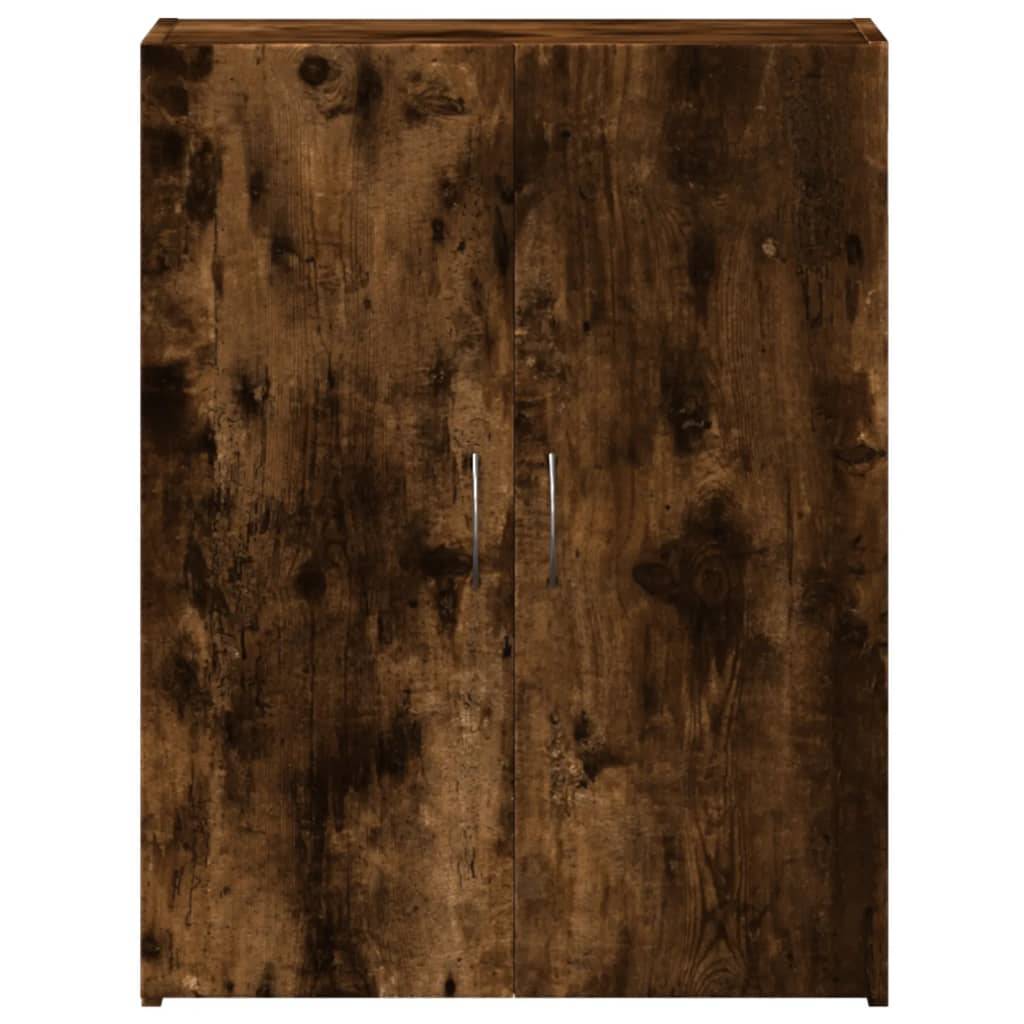 vidaXL Aktenschrank Räuchereiche 60x32x77,5 cm Holzwerkstoff
