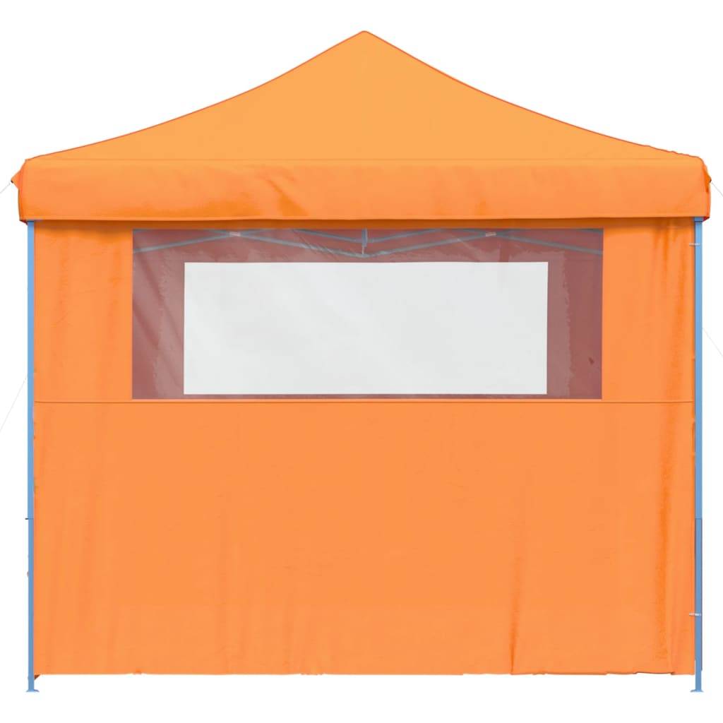 vidaXL Partyzelt Faltbar Pop-Up mit 4 Seitenteilen Orange