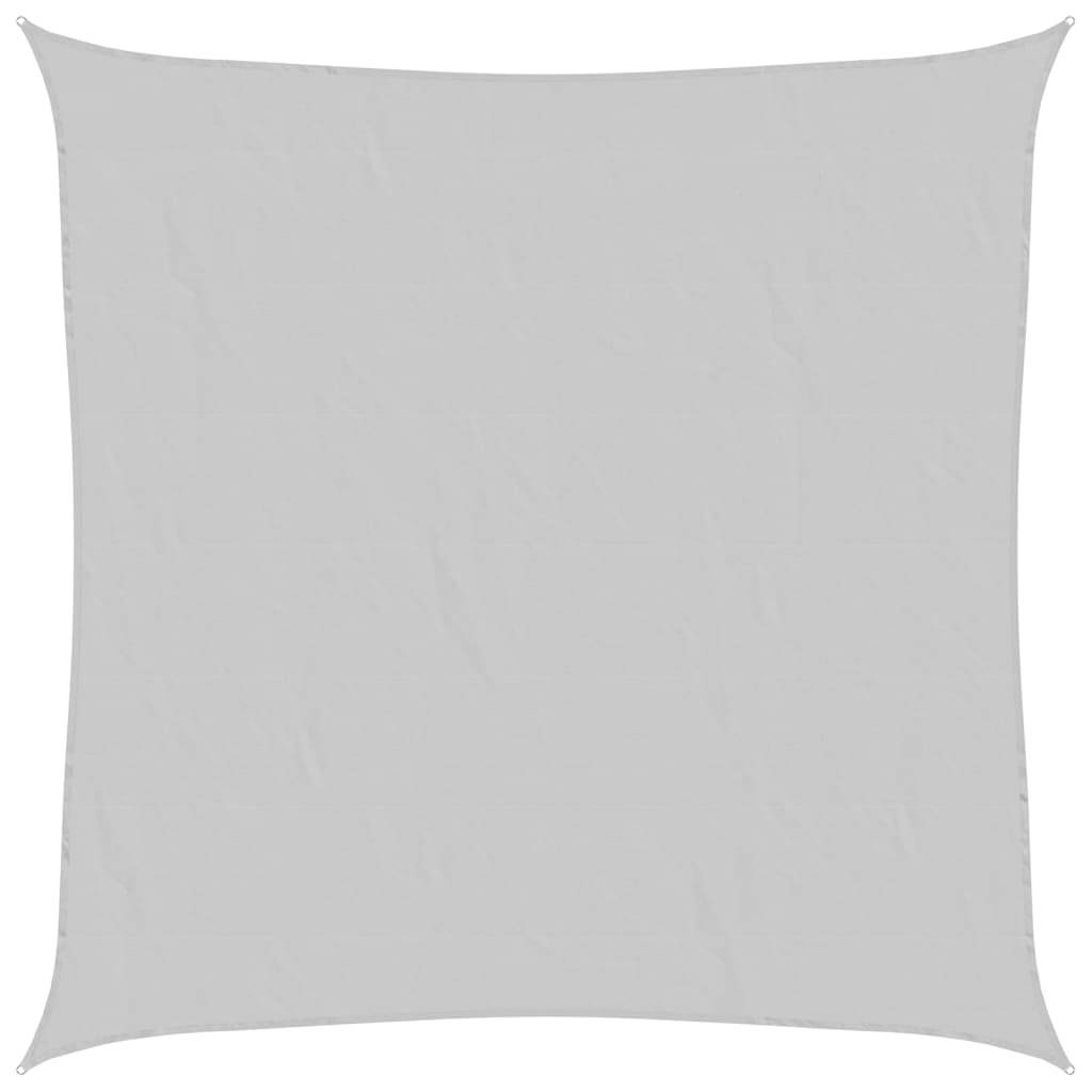 vidaXL Sonnensegel Hellgrau 4x4 m 100% Polyester Oxford