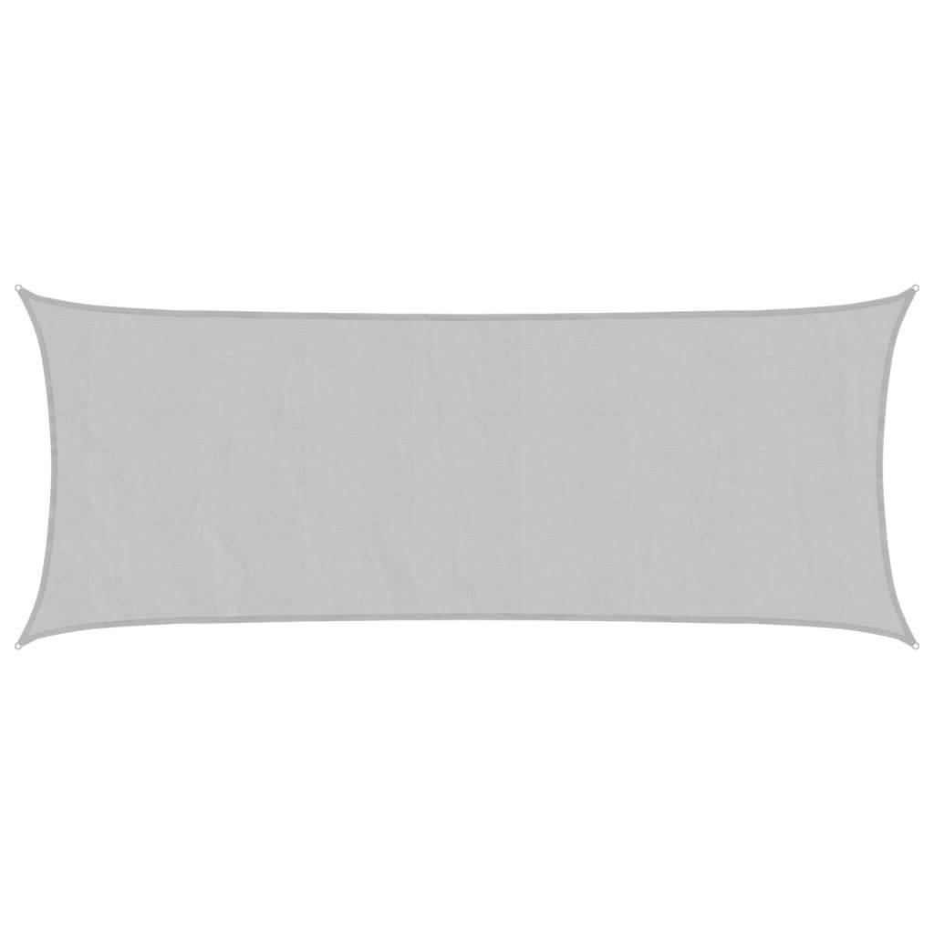 vidaXL Sonnensegel Hellgrau 4,5x2 m 100% Polyester Oxford