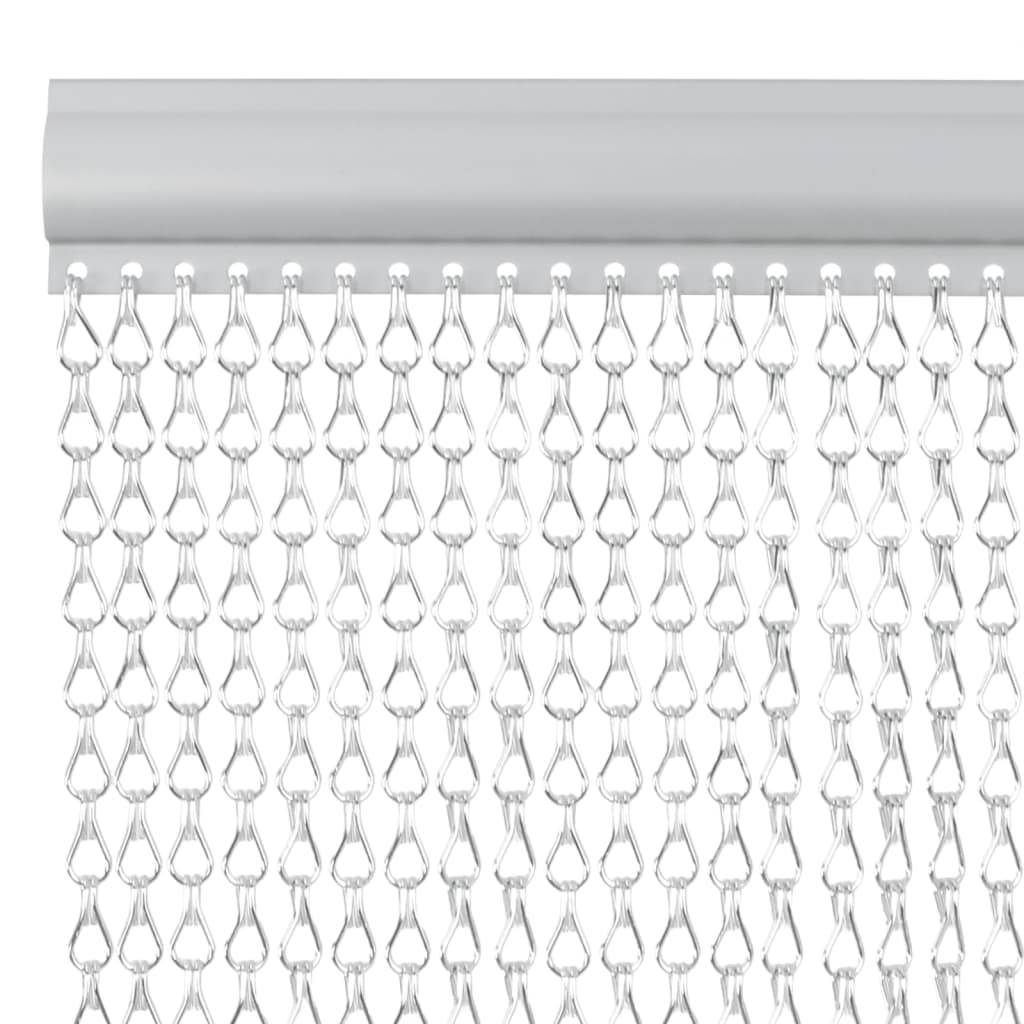 vidaXL Türvorhang aus Ketten 100x212 cm Aluminium