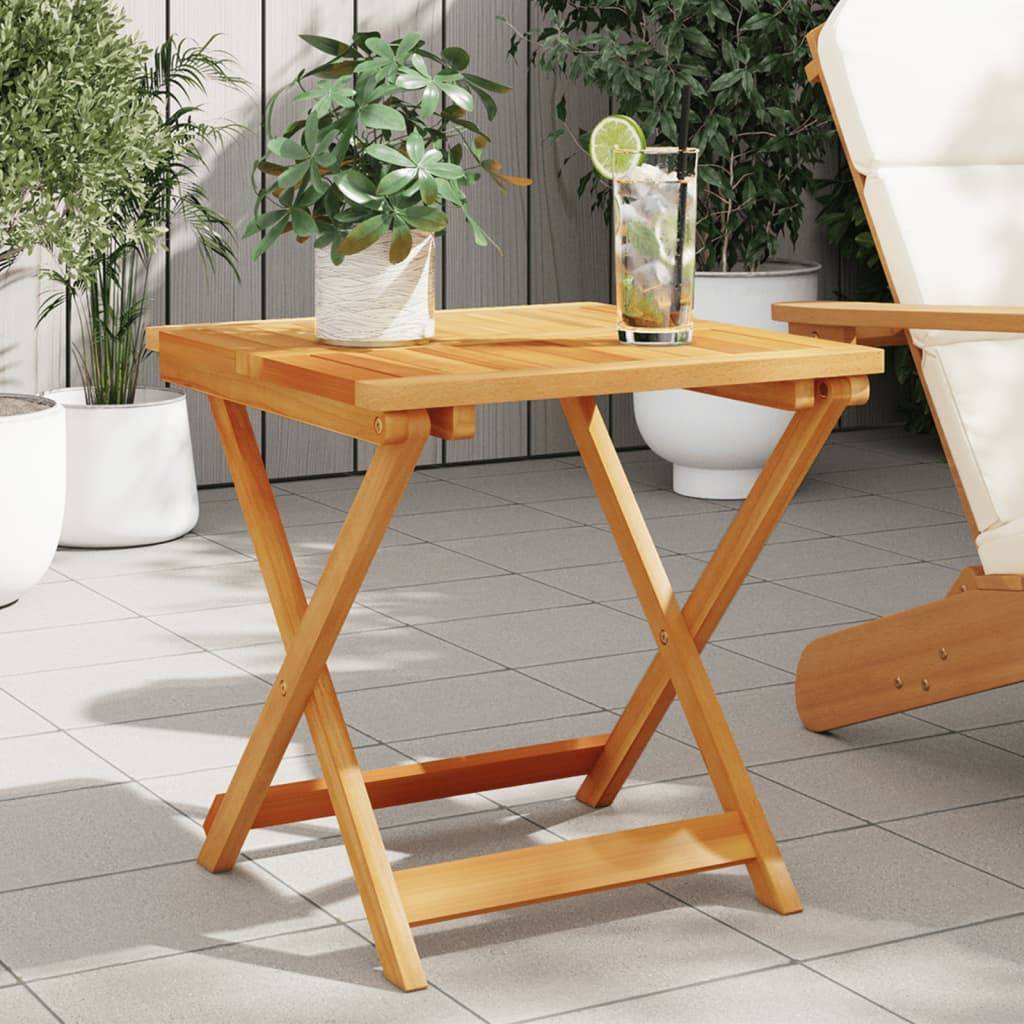 vidaXL Gartentisch Klappbar 50x50x50 cm Massivholz Akazie