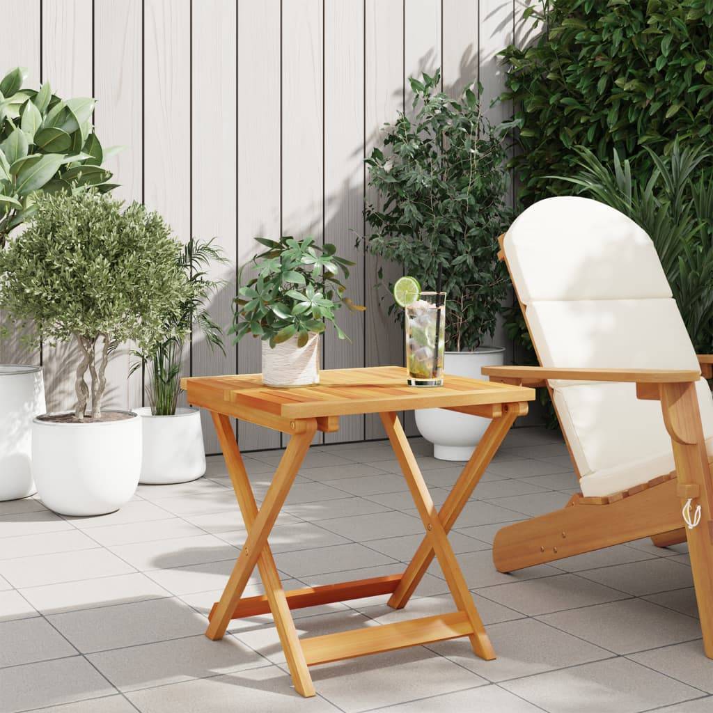 vidaXL Gartentisch Klappbar 50x50x50 cm Massivholz Akazie
