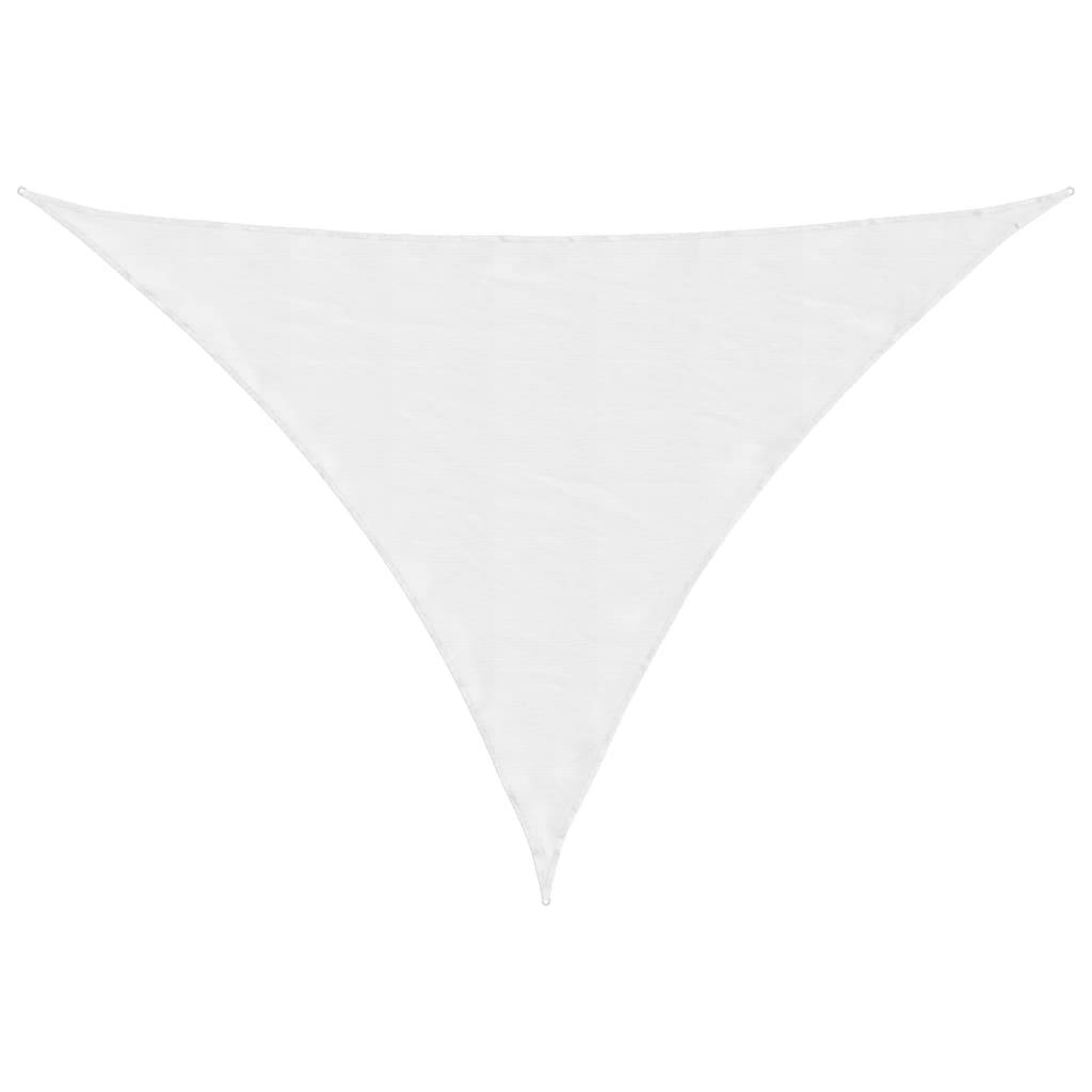 vidaXL Sonnensegel Oxford-Gewebe Dreieckig 4x5x6,4 m Weiß
