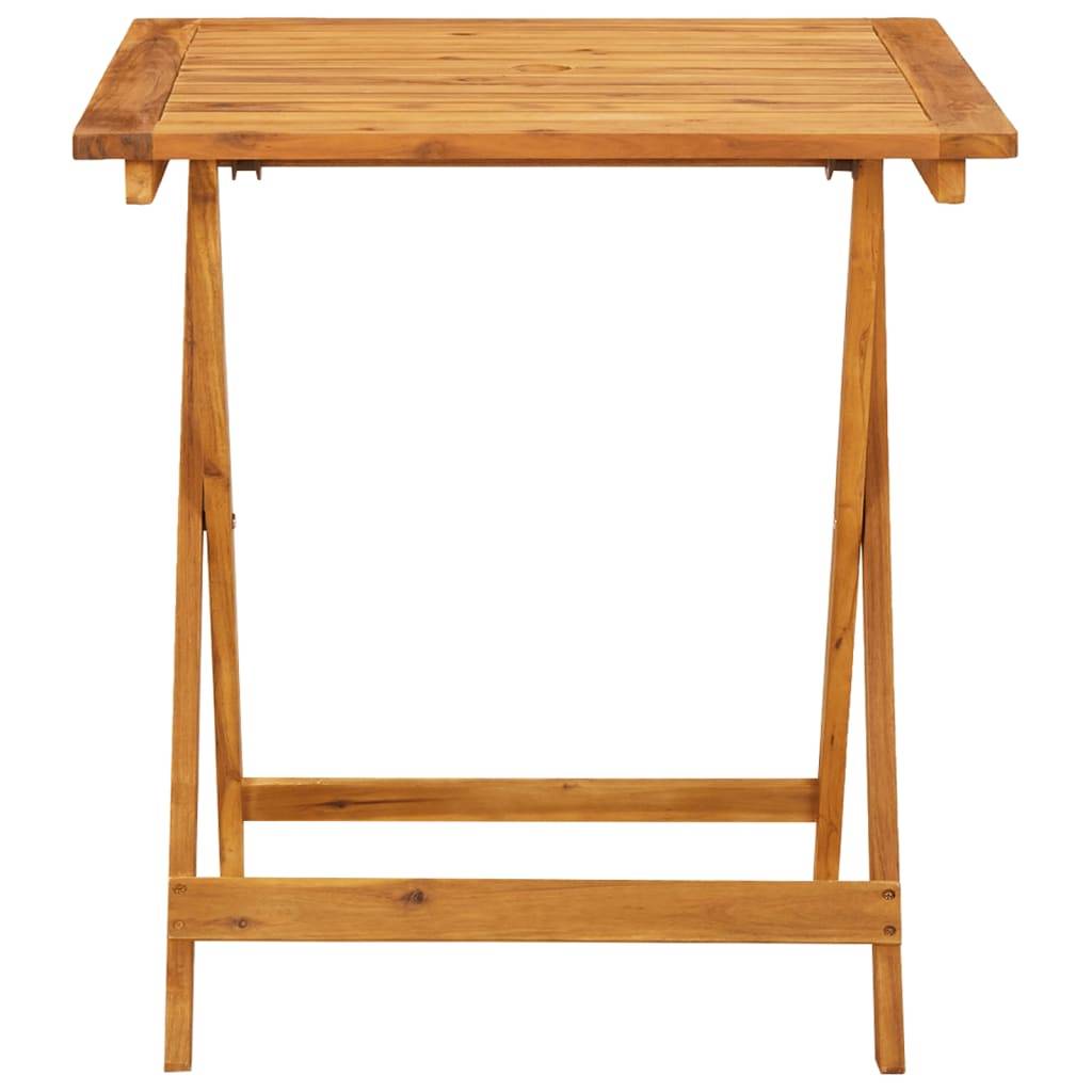 vidaXL 3-tlg. Bistro-Set Schwarz Polypropylen und Massivholz