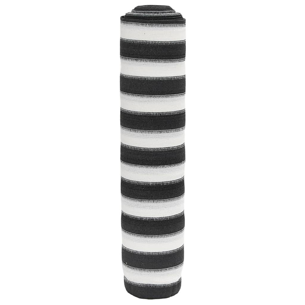 vidaXL Zaunblende Anthrazit und Weiß 1,8x25 m HDPE 195 g/m²
