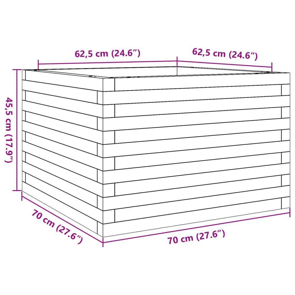 vidaXL Pflanzkübel 70x70x45,5 cm Massivholz Kiefer
