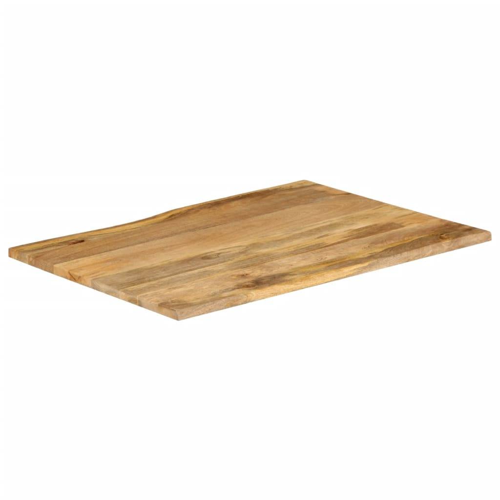 vidaXL Tischplatte mit Baumkante 90x80x3,8 cm Massivholz Mango