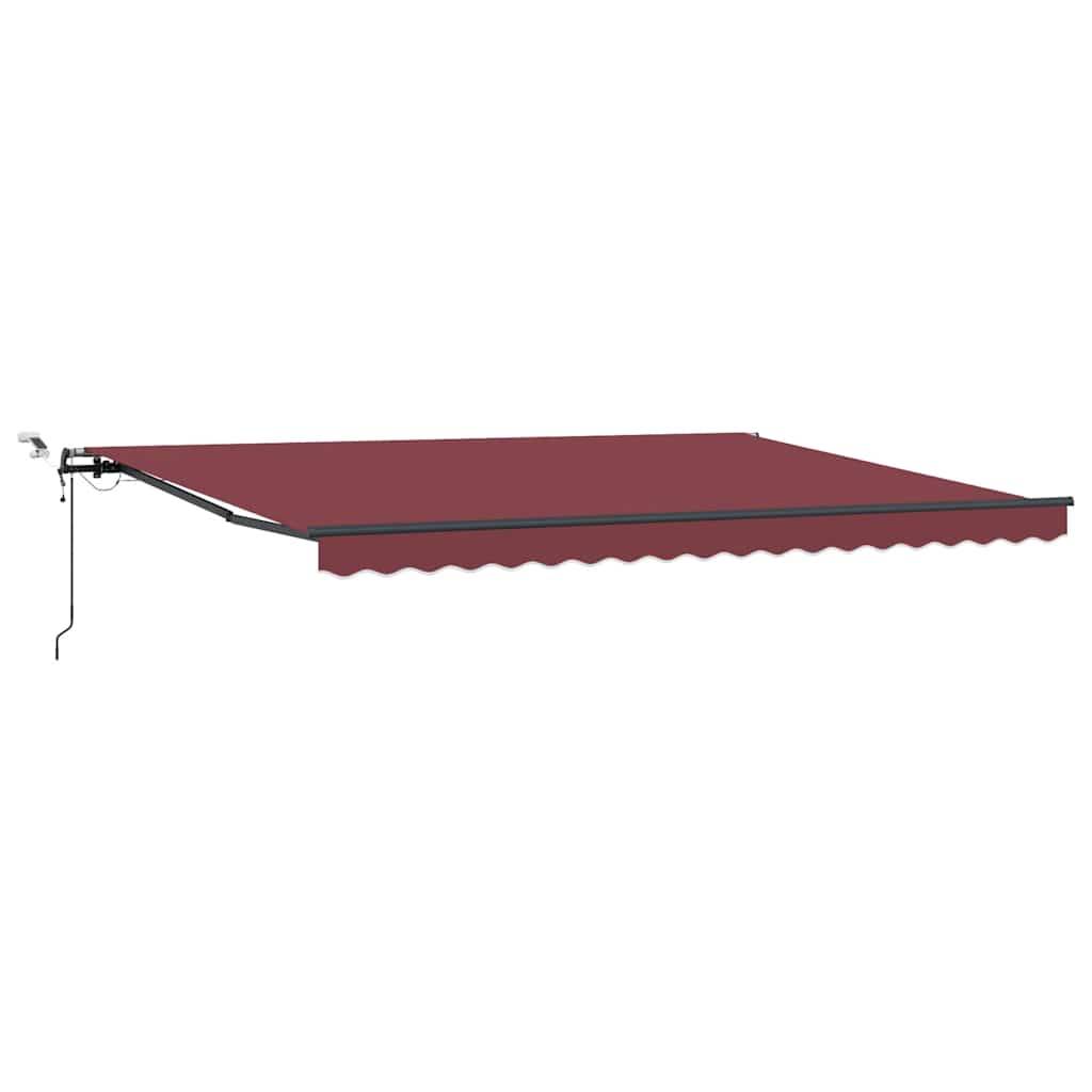 vidaXL Markise Automatisch mit LEDs Braun 450x300 cm