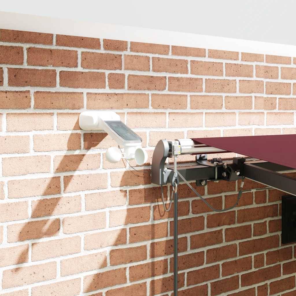 vidaXL Markise Automatisch mit LEDs Braun 450x300 cm